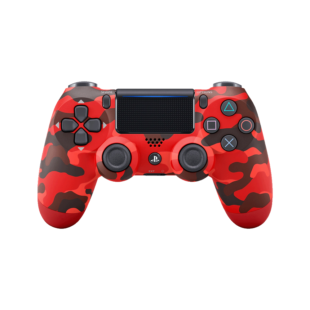 Red transparent online ps4 controller