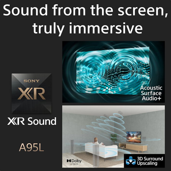 55" A95L | BRAVIA XR | OLED | 4K Ultra HD | High Dynamic Range (HDR) | Smart TV (Google TV),  55" A95L | BRAVIA XR | OLED | 4K Ultra HD | High Dynamic Range (HDR) | Smart TV (Google TV), , product-image