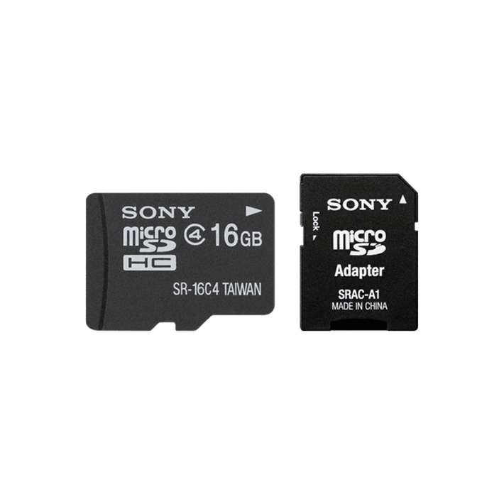 16GB MICROSDHC MEMORY CARD WITH ADAPTOR, , product-image