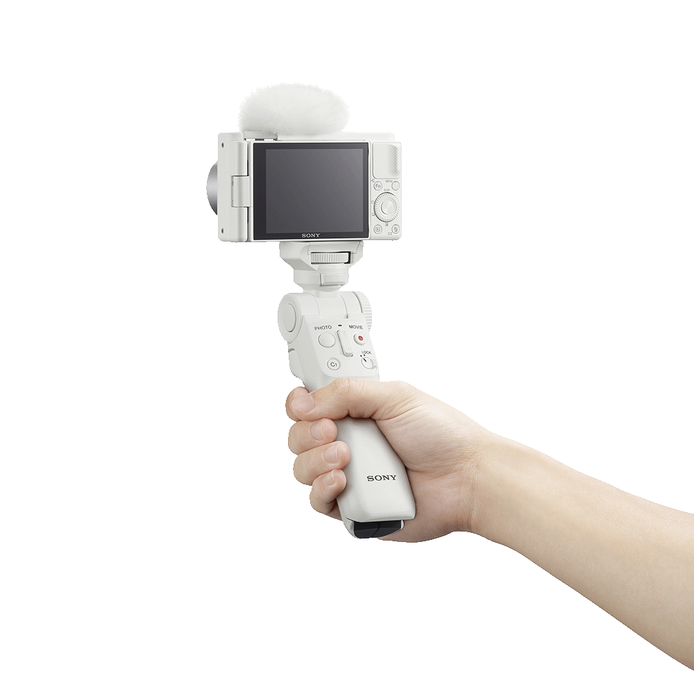 Shooting Grip With Wireless Remote Commander (White), , product-image