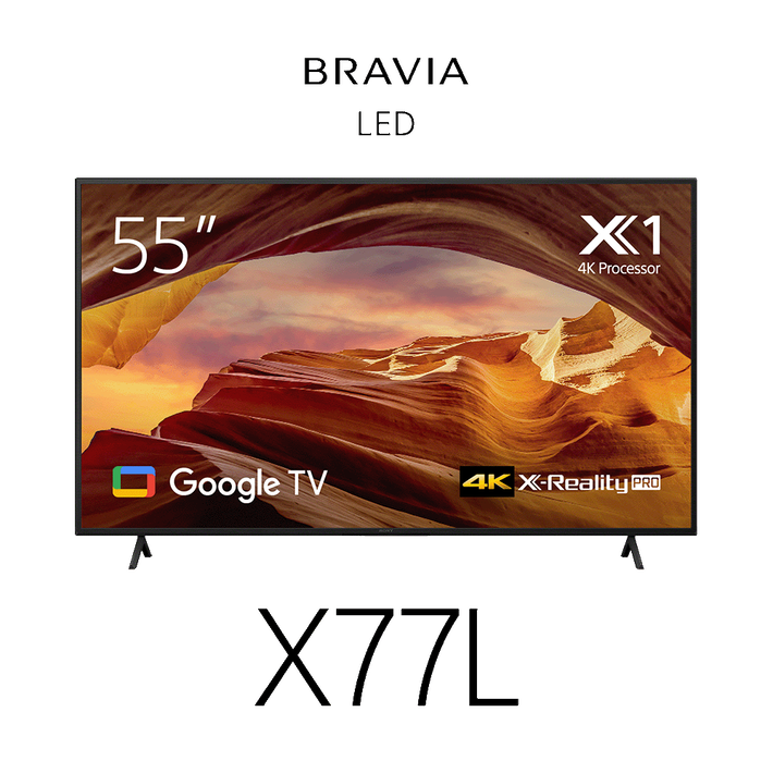 55" X77L | 4K Ultra HD | High Dynamic Range (HDR) | Smart TV (Google TV), , product-image