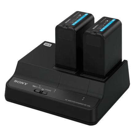 BCU-2A 2-Channel Simultaneous Battery Charger/AC Adaptor For BP-U Series Batteries, , hi-res