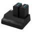 BCU-2A 2-Channel Simultaneous Battery Charger/AC Adaptor For BP-U Series Batteries
