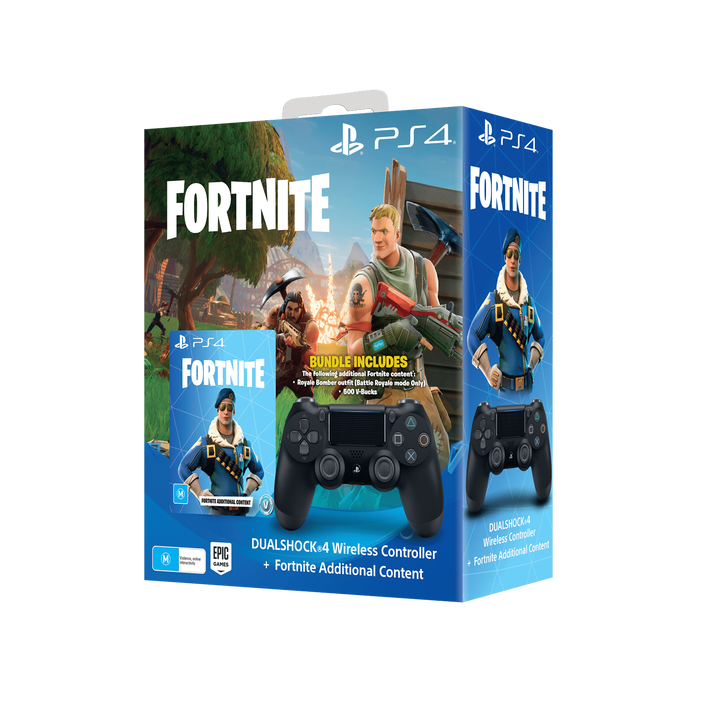 PlayStation4 DualShock Wireless Controllers (Black) Bundle with Fortnite additional content, , product-image