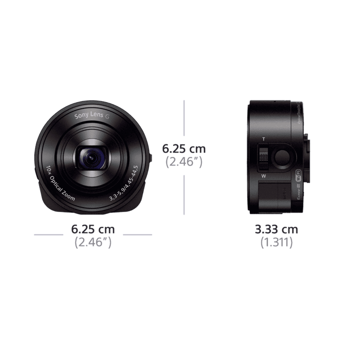 QX10 Lens-Style Camera with 18MP Sensor, , product-image