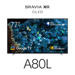 77" A80L | BRAVIA XR | OLED | 4K Ultra HD | High Dynamic Range (HDR) | Smart TV (Google TV), , hi-res
