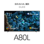 77" A80L | BRAVIA XR | OLED | 4K Ultra HD | High Dynamic Range (HDR) | Smart TV (Google TV)
