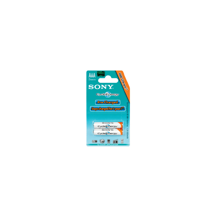 Cycle Energy Blue Rechargeable Battery AAA Size, 2-PC Pack, , product-image