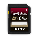 64GB SDXC UHS-1 Class 10 R94 W70 Memory Card UX Series, , hi-res