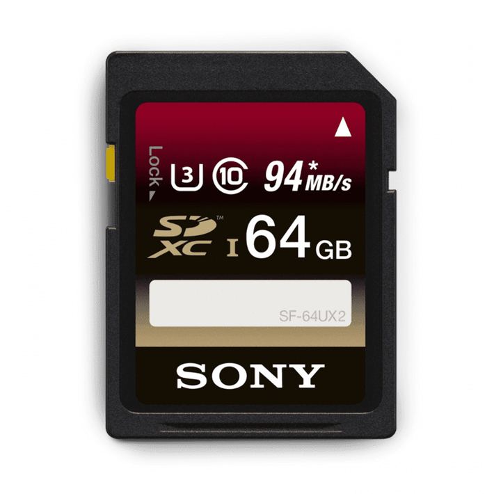 64GB SDXC UHS-1 Class 10 R94 W70 Memory Card UX Series, , product-image