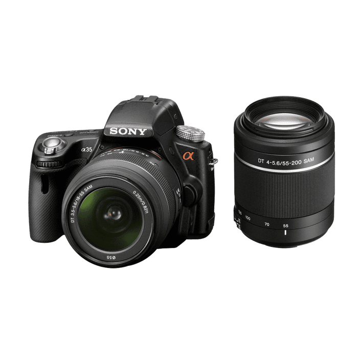 A35 Digital SLT 16.2 Mega Pixel Camera with SAL1855 and SAL55200 Lens, , product-image