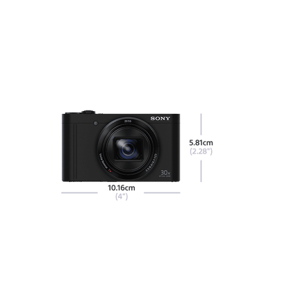 WX500 Digital Compact Camera with 30x Optical Zoom (Black), , hi-res