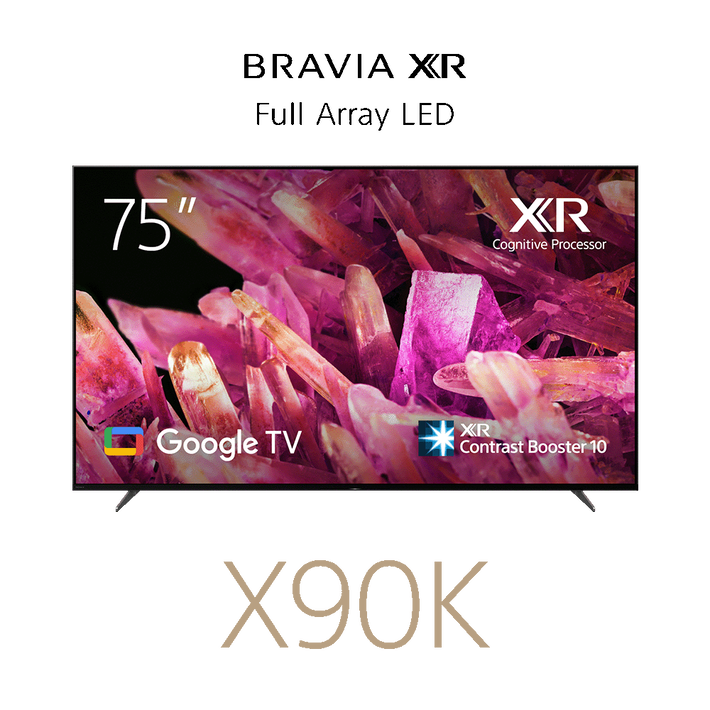 75" X90K | BRAVIA XR | Full Array LED | 4K Ultra HD | High Dynamic Range HDR | Smart TV (Google TV), , product-image