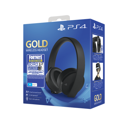 PlayStation4 Gold Wireless Stereo Headset - Fortnite (Black), , hi-res