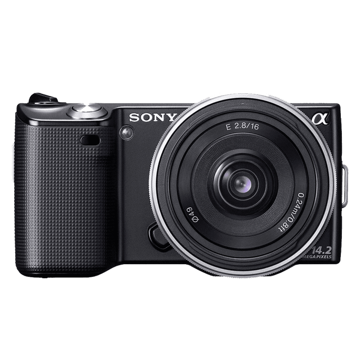 14.2 Megapixel Camera (Black) with SEL16F28 Lens, , product-image