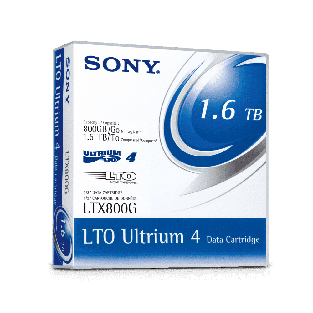 LTO4 1/2 Inch 1.6TB Compressed Data Cartridge, LTO4 1/2 Inch 1.6TB Compressed Data Cartridge, , product-image