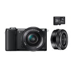 Alpha 5000 E-mount Camera and 16-50 mm Zoom Lens with 8 GB Memory Card, , hi-res