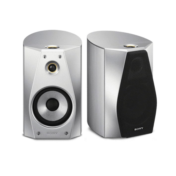 High-Resolution Audio Stereo Bookshelf Speakers (Silver), , product-image