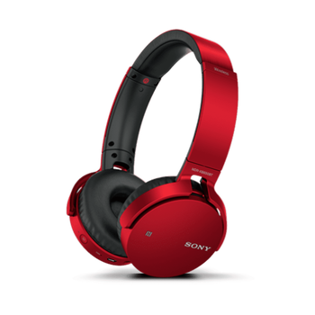 XB650BT EXTRA BASS Bluetooth Headphones Red