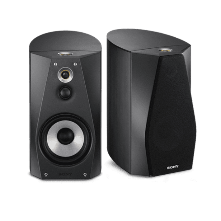 High-Resolution Audio Stereo Bookshelf Speakers (Black), , product-image