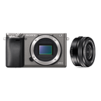 Alpha 6000 Digital E-Mount Camera (Grey) with 16-50mm Lens, , hi-res