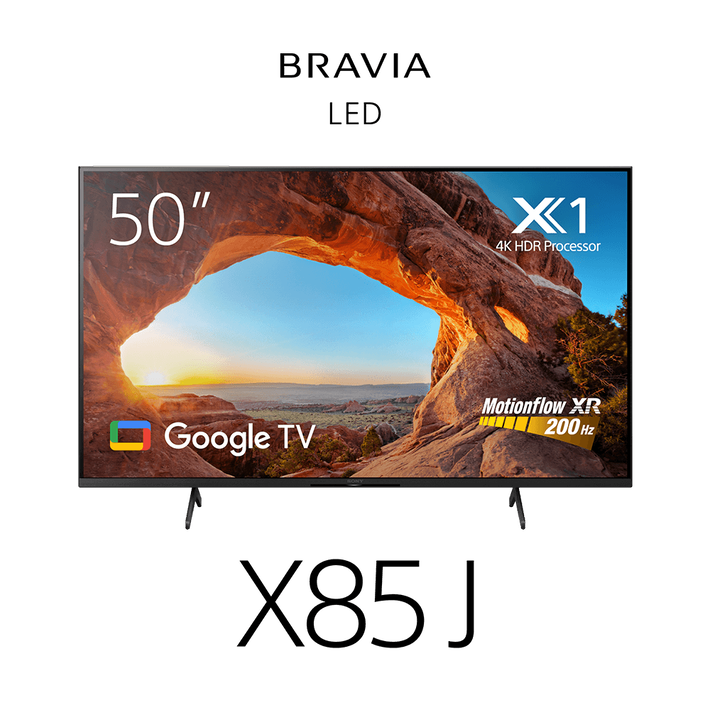 50" X85J | 4K Ultra HD | High Dynamic Range (HDR) | Smart TV (Google TV), , product-image