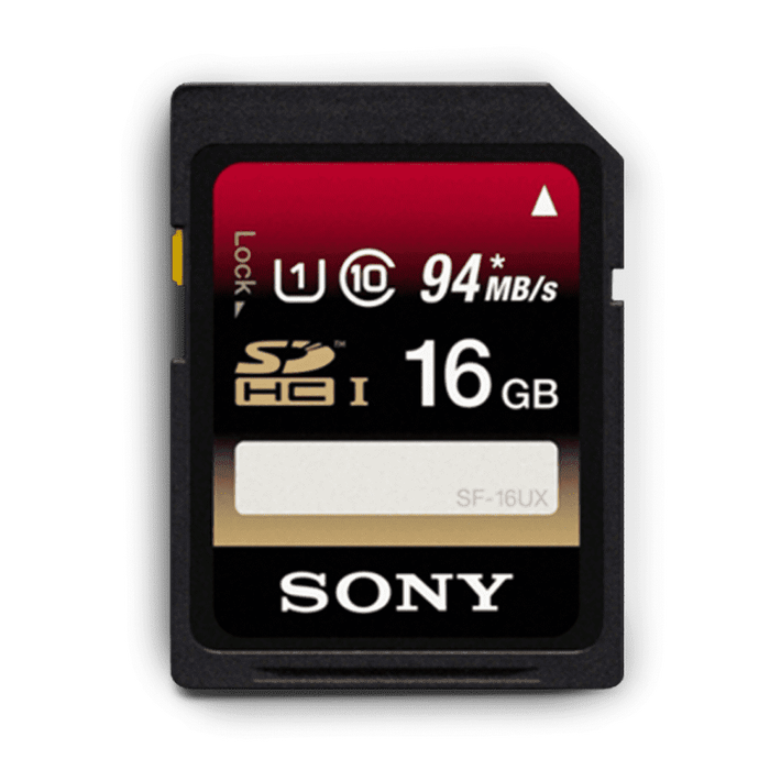 16GB SDHC UHS-1 Class 10 Memory Card UX Series, , product-image
