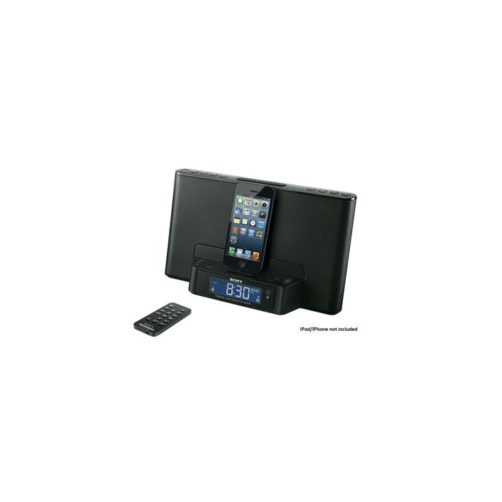 iPod and iPhone Dock Clock Radio (Black), , product-image