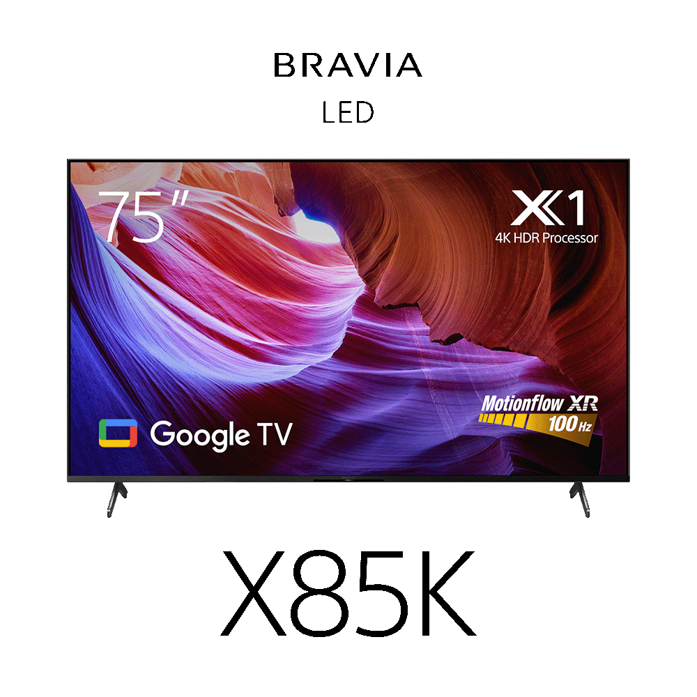 Sony 75 pulgadas 4K Ultra HD TV serie X85K: LED Smart Google TV con Dolby  Vision HDR y frecuencia de actualización nativa 120HZ KD75X85K - último