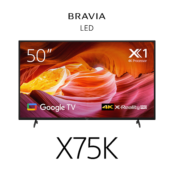 50" X75K | 4K Ultra HD | High Dynamic Range (HDR) | Smart TV (Google TV), , product-image