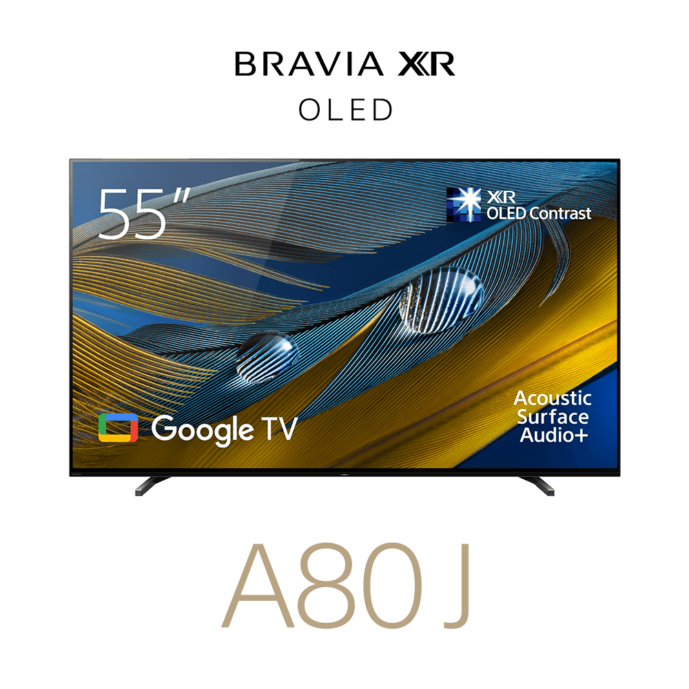 55" A80J | BRAVIA XR | OLED | 4K Ultra HD | High Dynamic Range (HDR) | Smart TV (Google TV), , product-image