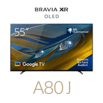 55" A80J | BRAVIA XR | OLED | 4K Ultra HD | High Dynamic Range (HDR) | Smart TV (Google TV), , hi-res