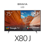 75" X80J | 4K Ultra HD | High Dynamic Range (HDR) | Smart TV (Google TV), , hi-res