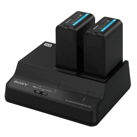 BCU-2A 2-Channel Simultaneous Battery Charger/AC Adaptor For BP-U Series Batteries, , hi-res