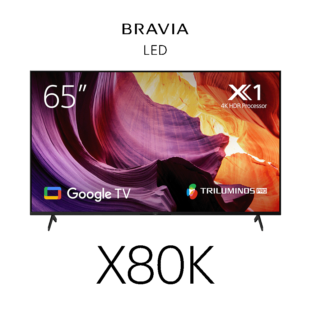 65" X80K | 4K Ultra HD | High Dynamic Range (HDR) | Smart TV (Google TV), , product-image