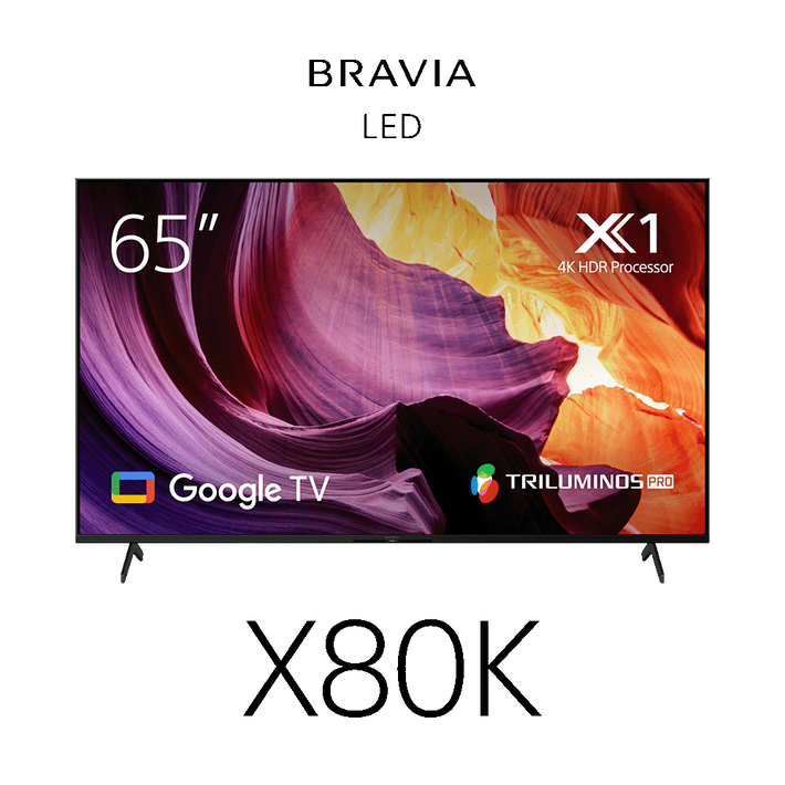 65" X80K | 4K Ultra HD | High Dynamic Range (HDR) | Smart TV (Google TV), , product-image