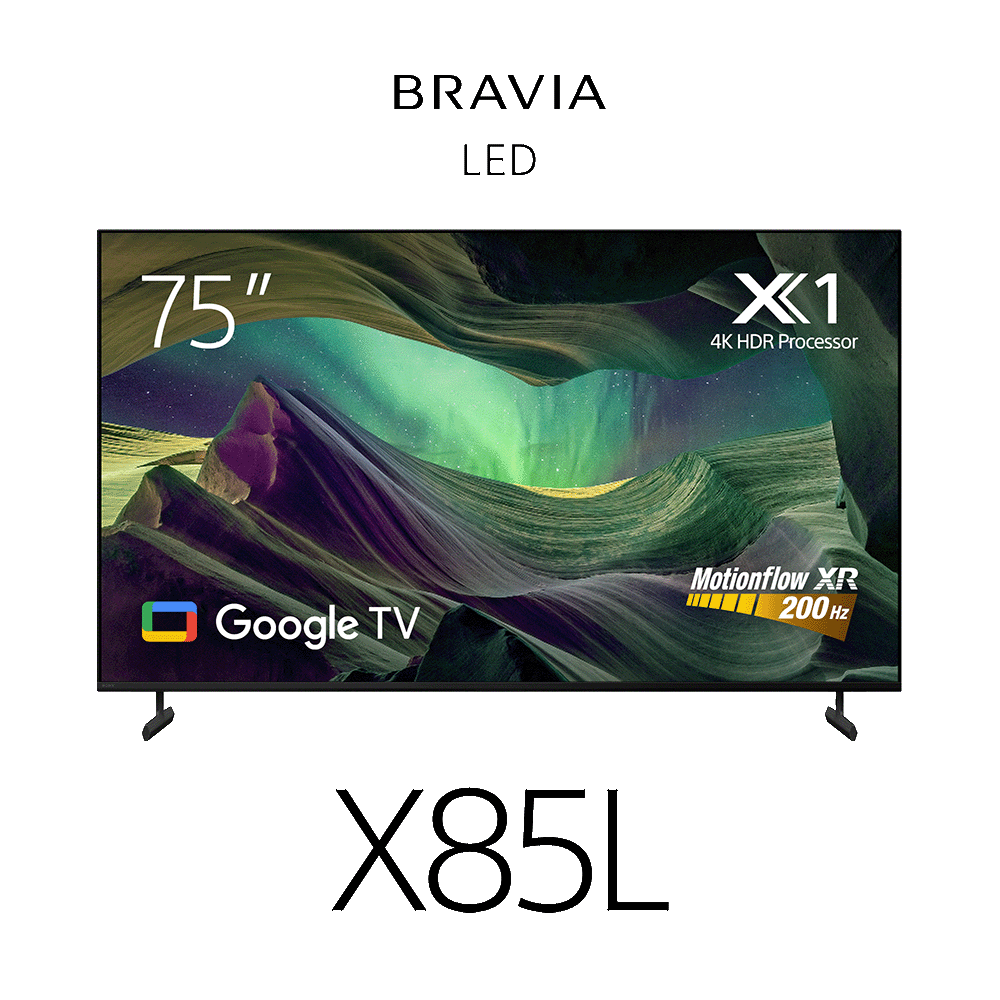 75" X85L / Full Array LED / 4K Ultra HD / High Dynamic Range (HDR) / Smart TV (Google TV), , product-image