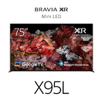 75" X95L | BRAVIA XR | Mini LED | 4K Ultra HD | High Dynamic Range (HDR) | Smart TV (Google TV), , hi-res