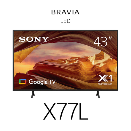 43" X77L / 4K Ultra HD / High Dynamic Range (HDR) / Smart TV (Google TV), , hi-res