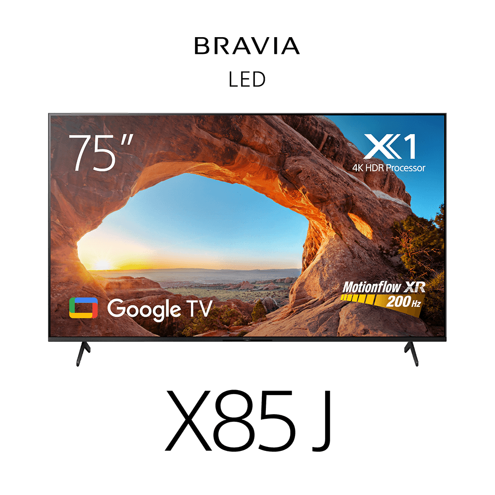 75" X85J | 4K Ultra HD | High Dynamic Range (HDR) | Smart TV (Google TV), , product-image