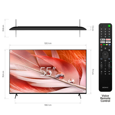 55" X90J / BRAVIA XR / Full Array LED / 4K Ultra HD / High Dynamic Range / Smart TV (Google TV), , hi-res