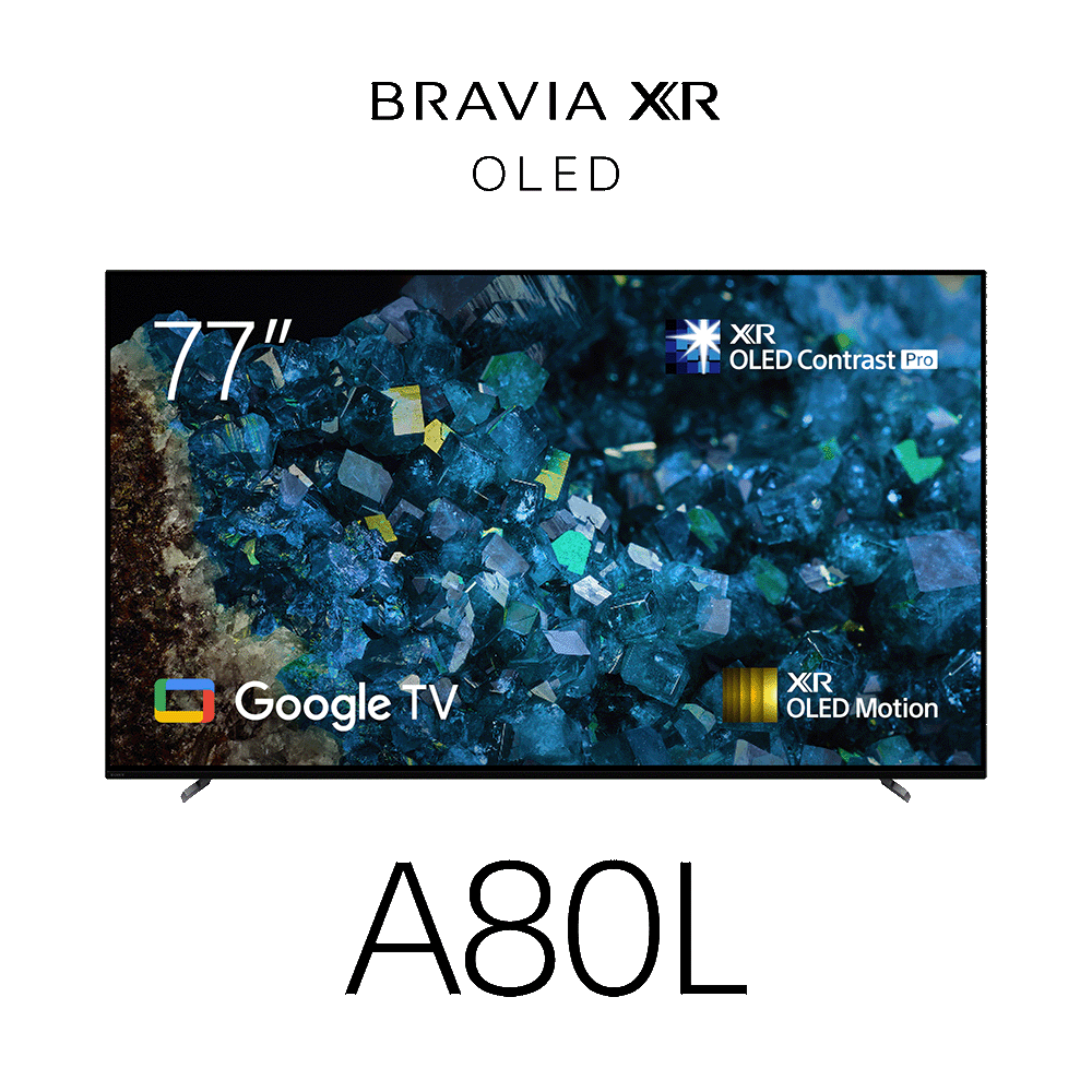 77" A80L | BRAVIA XR | OLED | 4K Ultra HD | High Dynamic Range (HDR) | Smart TV (Google TV), , product-image