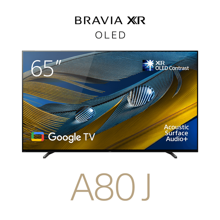 65" A80J | BRAVIA XR | OLED | 4K Ultra HD | High Dynamic Range (HDR) | Smart TV (Google TV), , product-image