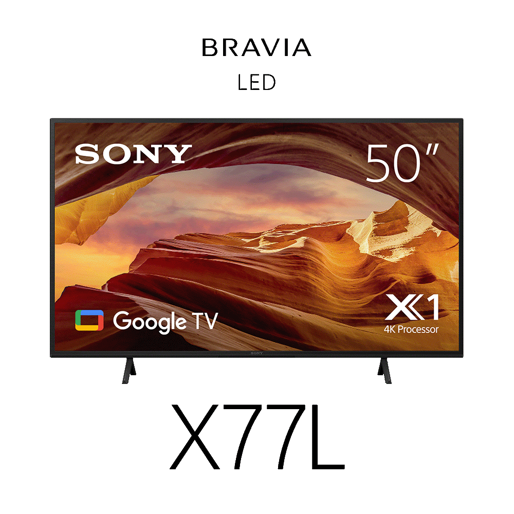 50" X77L | 4K Ultra HD | High Dynamic Range (HDR) | Smart TV (Google TV), , product-image