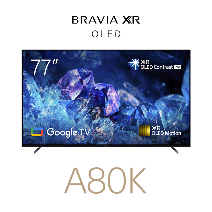 77" A80K | BRAVIA XR | OLED | 4K Ultra HD | High Dynamic Range (HDR) | Smart TV (Google TV), , product-image