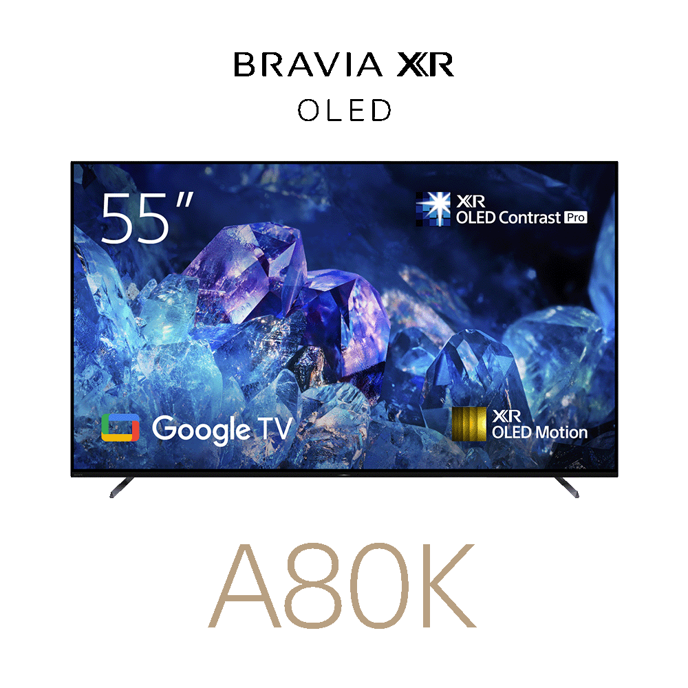 55" A80K | BRAVIA XR | OLED | 4K Ultra HD | High Dynamic Range (HDR) | Smart TV (Google TV), , product-image