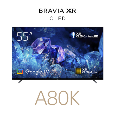 55" A80K | BRAVIA XR | OLED | 4K Ultra HD | High Dynamic Range (HDR) | Smart TV (Google TV), , hi-res