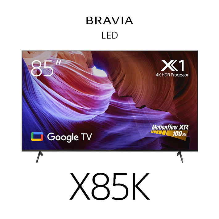 85" X85K | 4K Ultra HD | High Dynamic Range (HDR) | Smart TV (Google TV), , product-image